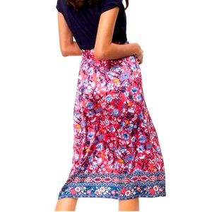 Gorgeous floral wrap skirt midi length